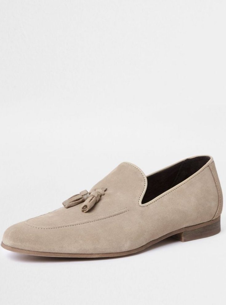 Suede loafers zand MAN MAN