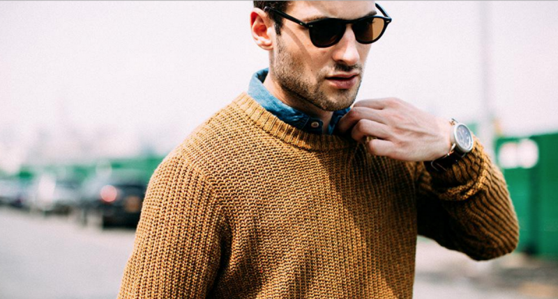 Per ongeluk zwart Kudde How to wear: overhemd trui-combinatie voor mannen | MAN MAN
