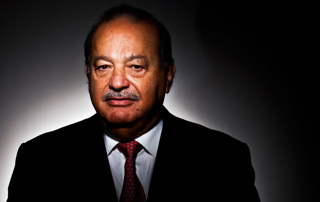 Mexican billionaire Carlos Slim stands for a photograph in New York, U.S., on Wednesday, Feb. 9, 2011. Slim, named the world's richest man by Forbes Magazine, said he's seeking to boost his investments in Colombia because of the country's open policy on oil exploration, its mineral assets and growing middle class. Photographer: Chris Goodney/Bloomberg via Getty Images