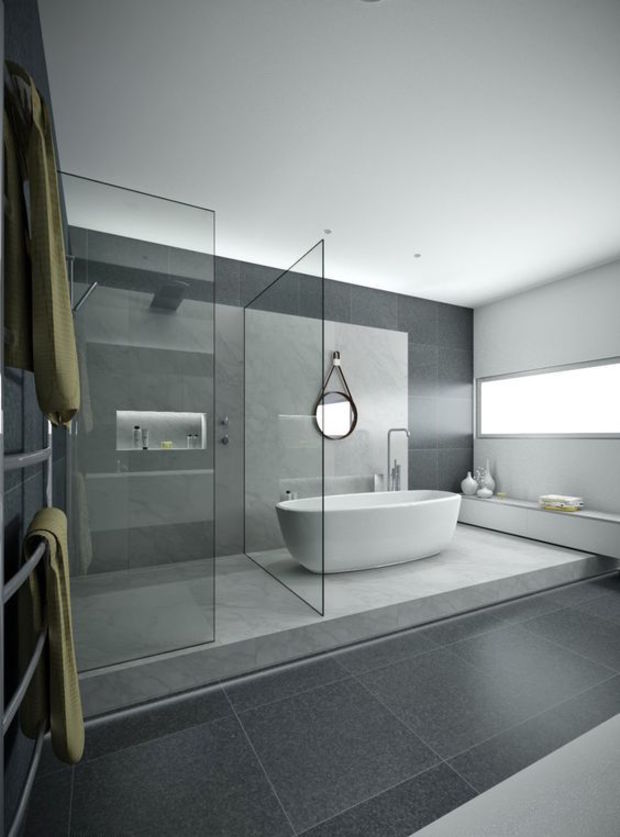 interieur badkamer woonkamer inspiratie minimalistisch man man 45