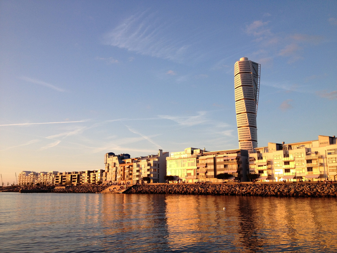 Vastra Hamnen at sunset