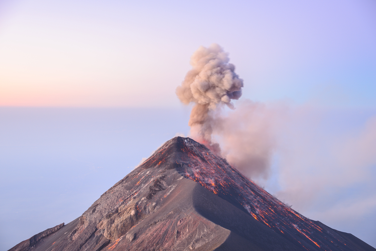 Fuego vulkaan Guatemala