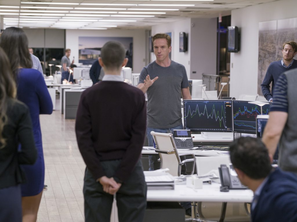 de première van Billions seizoen 3 staat eraan te komen MAN-MAN