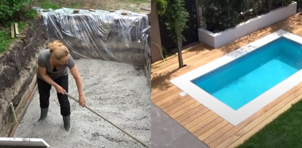 Uitgebreid Isaac Een zekere Amsterdamse vrouw bouwt zelf een zwembad in haar eigen achtertuin