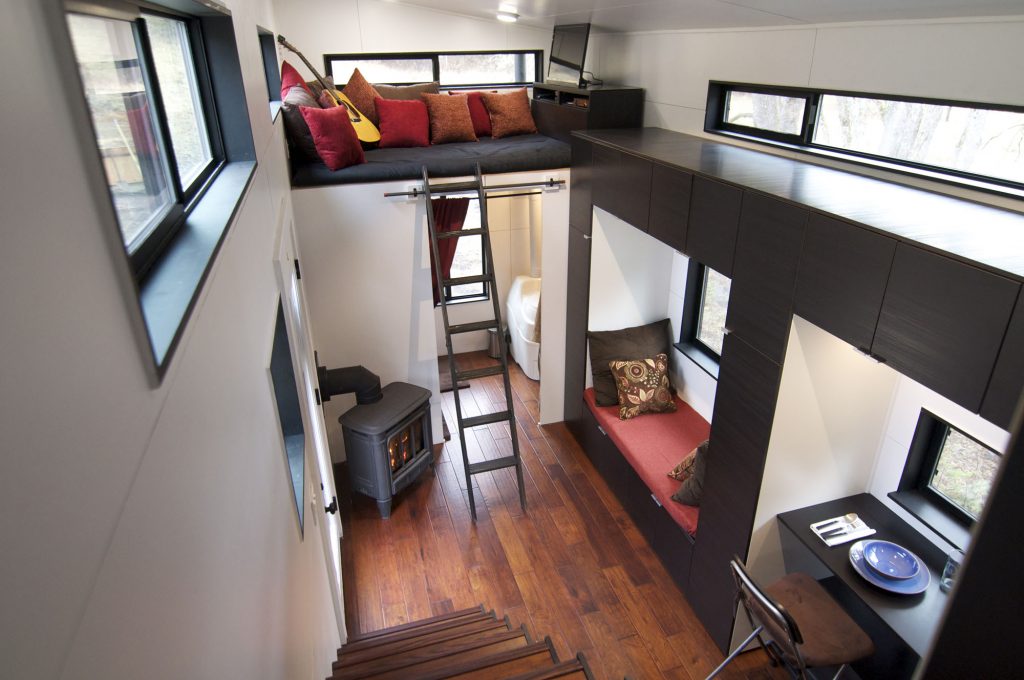 tiny house binnen modern luxe
