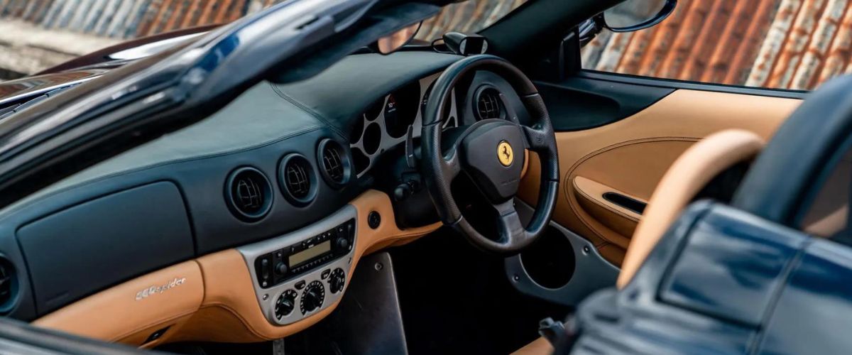 Auto interieur David Beckham Ferrari 360