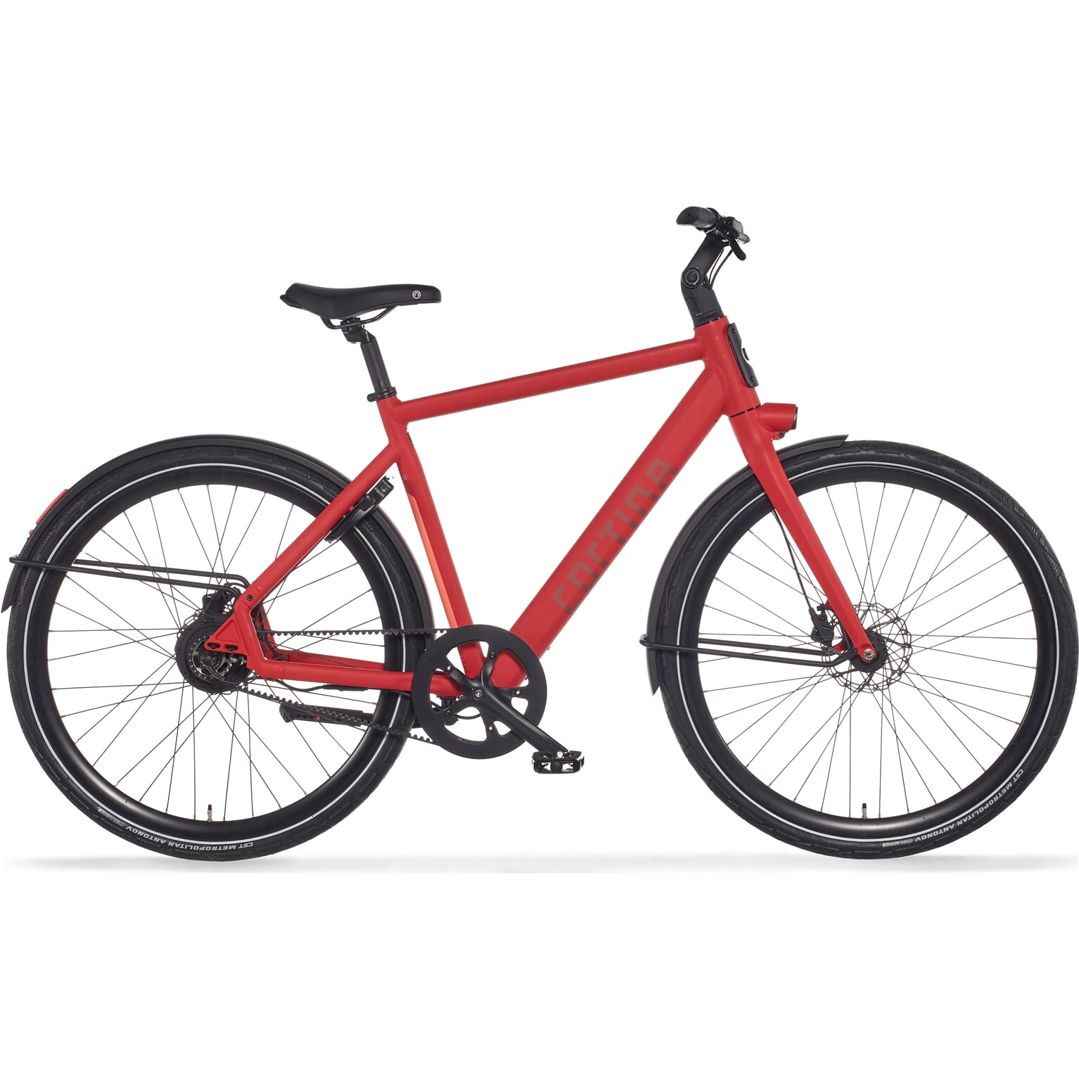 cortina rood elektrische fiets