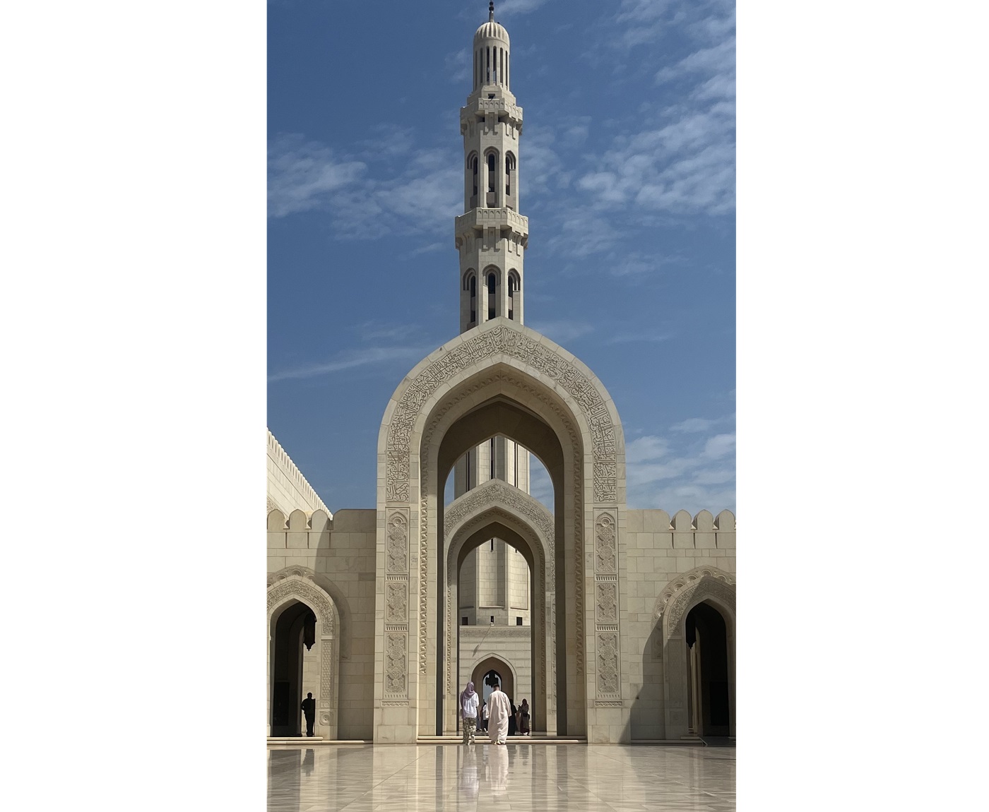 moskee met wit