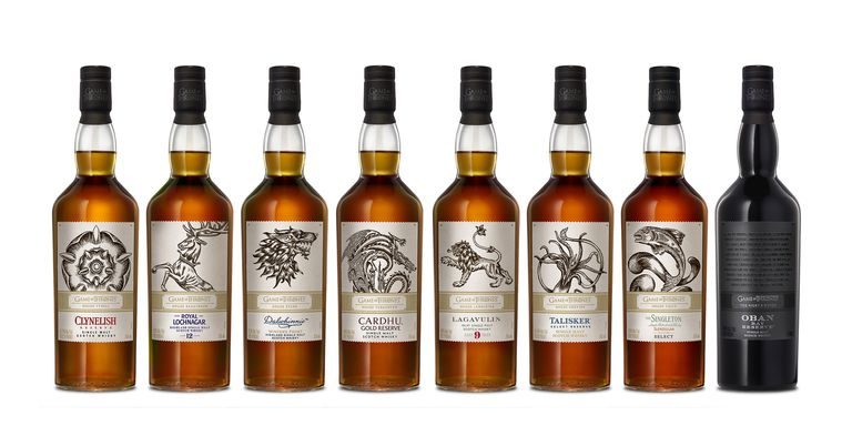 Vanaf vandaag te koop: de 8-delige Game of Thrones whisky collectie