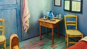 Van Gogh schilderij ‘De Slaapkamer’ als slaapkamer op AirBnB