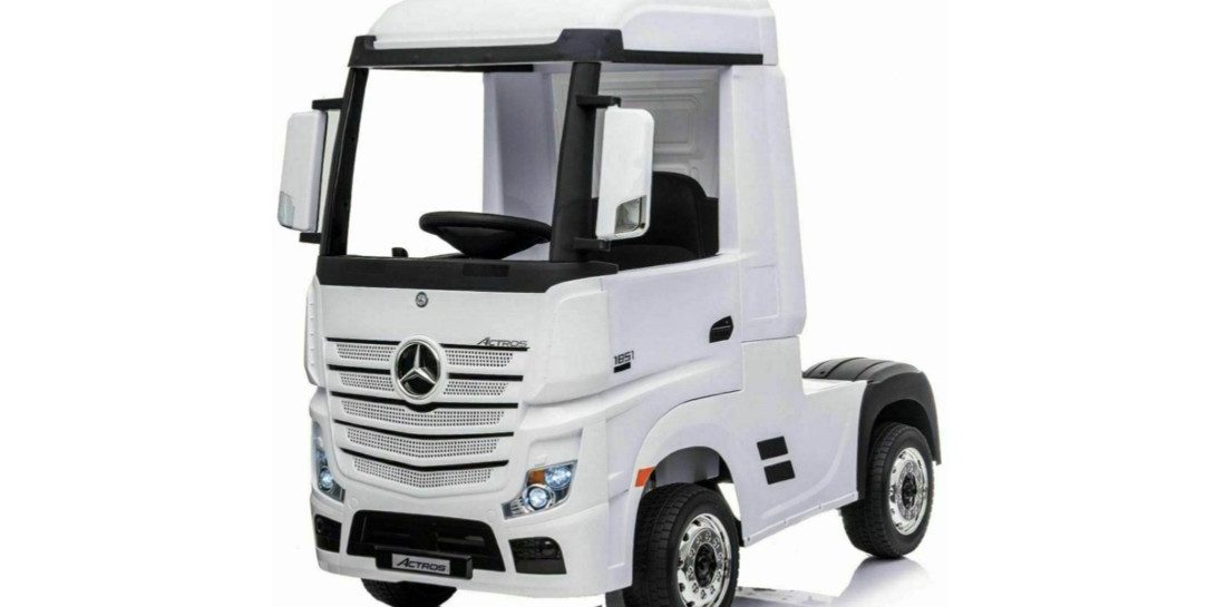 Te koop bij de Makro: geniale elektrische vrachtwagen voor de kids