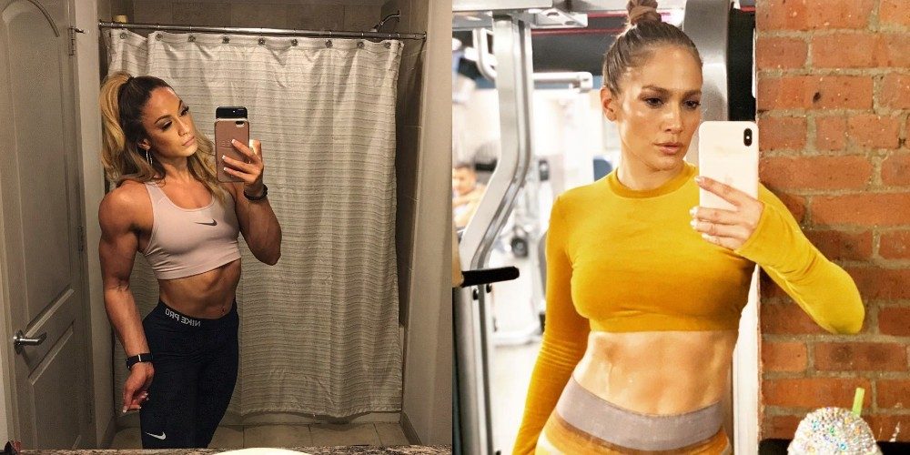 Bizar: deze bodybuildster is een Jennifer Lopez dubbelganger