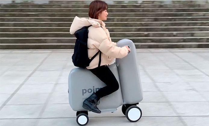 Geniaal: Japanners ontwikkelen opblaasbare elektrische scooter