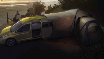 Volkswagen komt met Caddy Mini-Camper die je kan omtoveren tot een heuse familietent