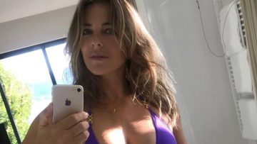 Actrice Elizabeth Hurley (55) verbaast de hele wereld met strakke bikini foto’s