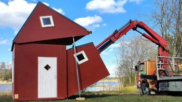 Dit uitvouwbare mini-huis kost je slechtst 18.700 euro