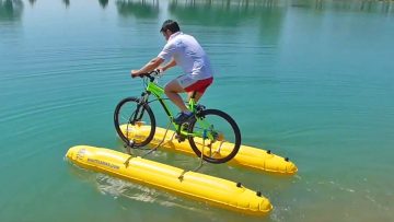 Met dit DIY-pakket verander jij jouw normale fiets of e-bike in een waterfiets