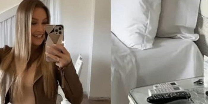 Braziliaanse actrice geeft haar Instagram-volgers een tour door hotelkamer maar vergeet iets