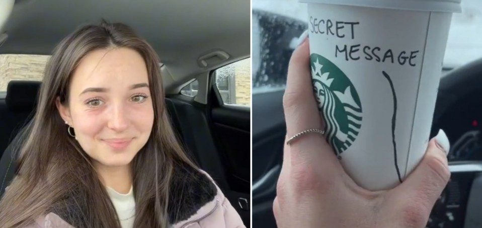 Starbucks-medewerker probeert klant op geniale manier te versieren