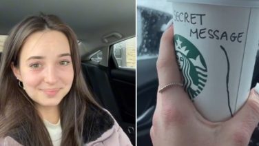 Starbucks-medewerker probeert klant op geniale manier te versieren