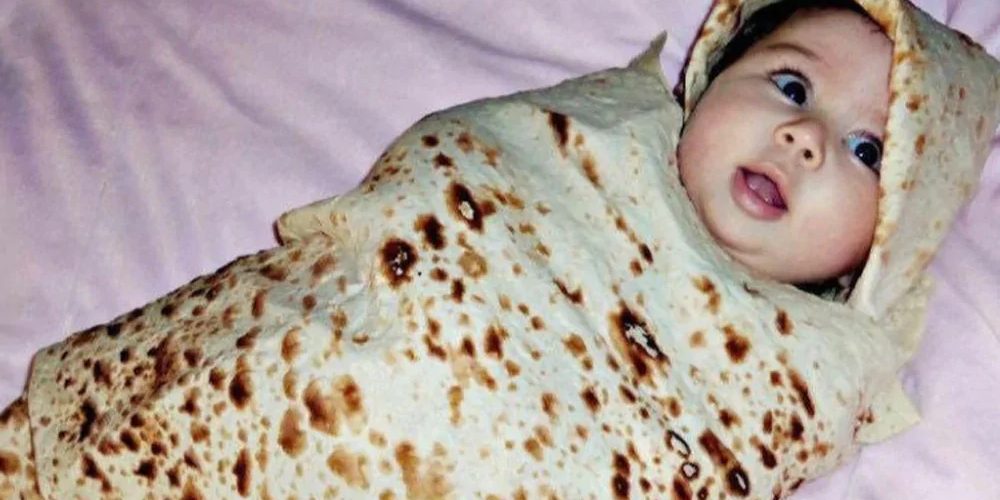 Deze burrito deken is het beste cadeau voor iedere babyshower