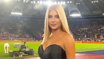 Voetbalpresentatrice Daria Bondar is een kijkcijferhit