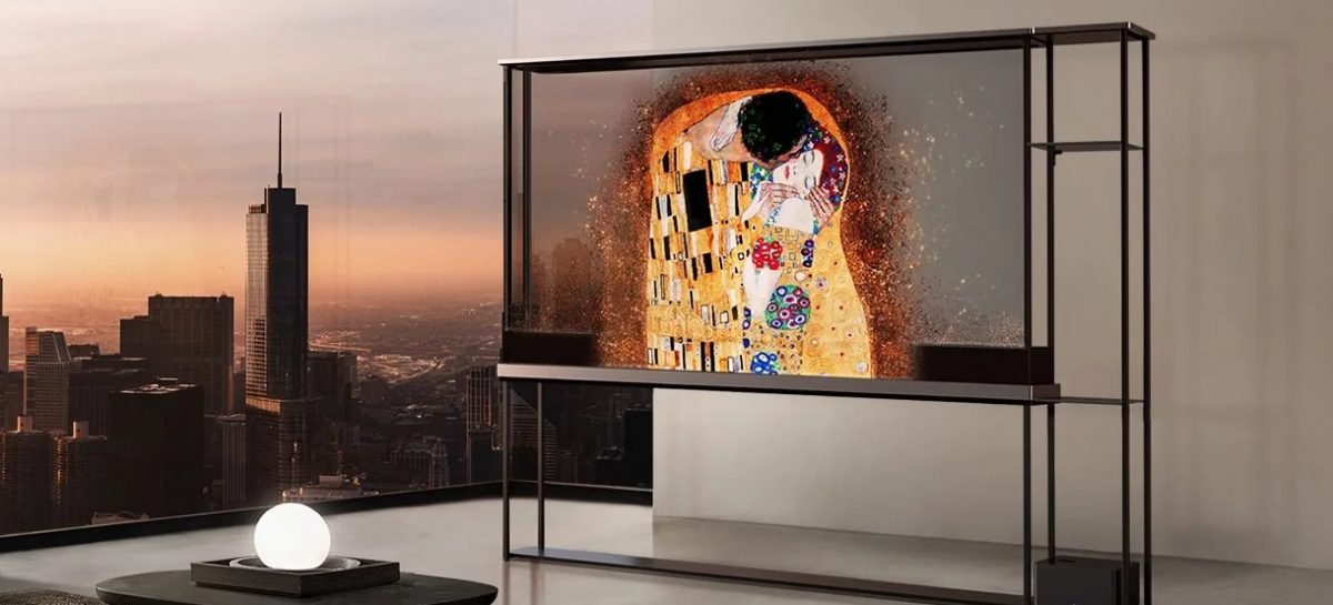 LG maakt fans wild: onthult draadloze, transparante tv van 77 inch