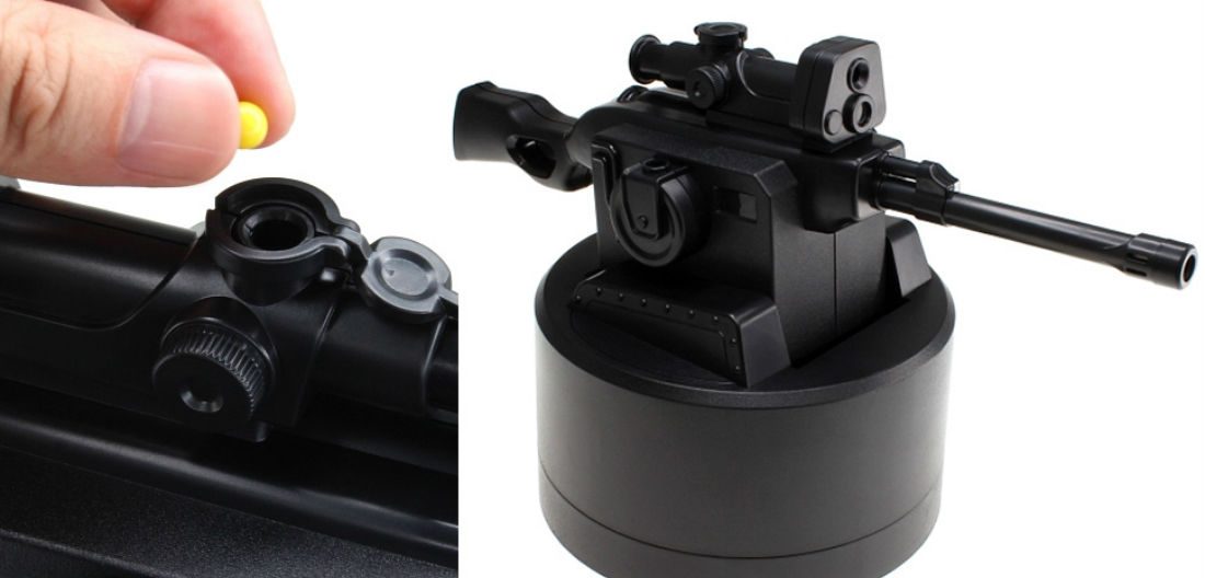 Houd je collega’s op afstand met deze bestuurbare BB gun mini sniper