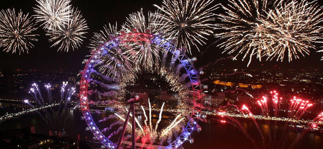 Londen gaf de beste vuurwerkshow ter wereld