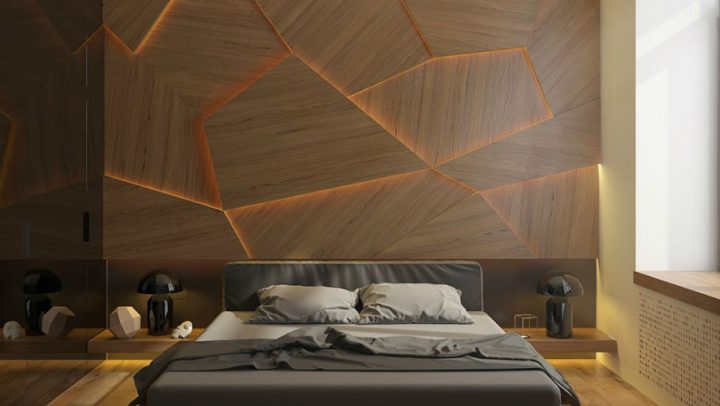 Houten wand achter het bed is de upgrade voor je slaapkamer MAN MAN