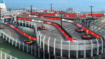 Bucketlist materiaal: Ferrari karten op een cruiseschip