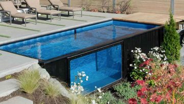 Dit containerzwembad is dé toevoeging aan jouw achtertuin
