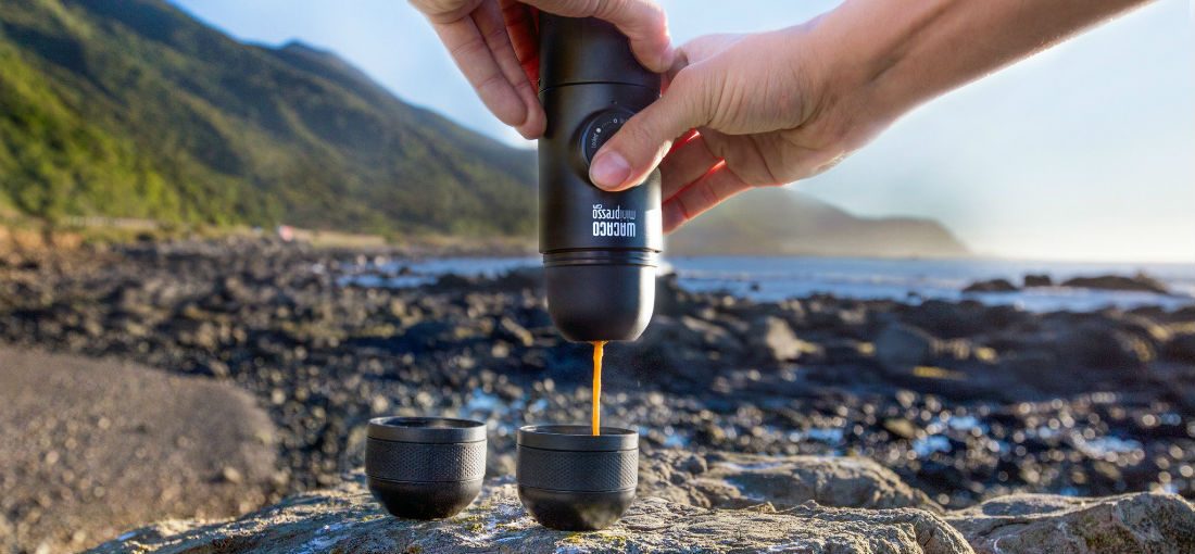 Deze espresso machine zorgt onderweg voor jouw koffie